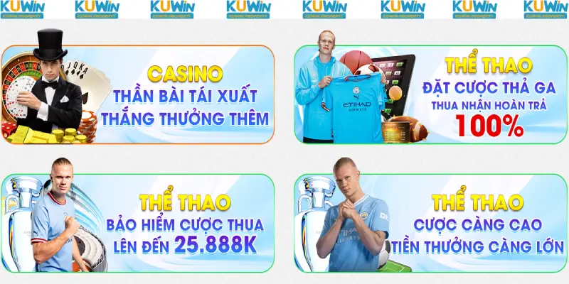 Giải cứu cược thua thể thao tốt nhất tại khuyến mãi Kuwin